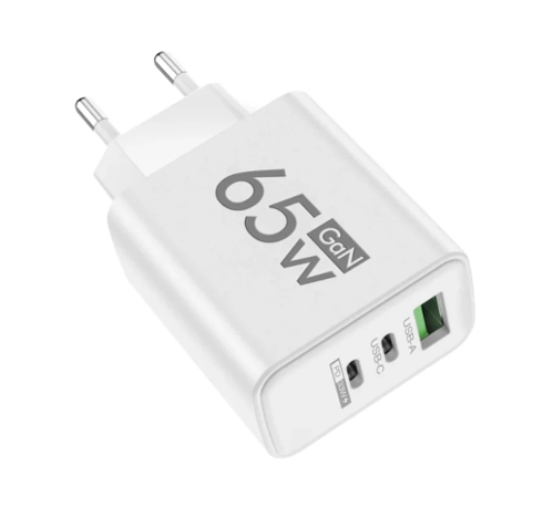 EU Plug Fast Charging - 2 USB-C & 1 USB